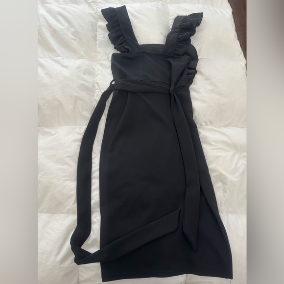 Black Ruffled Dress - Picture 3 of 3